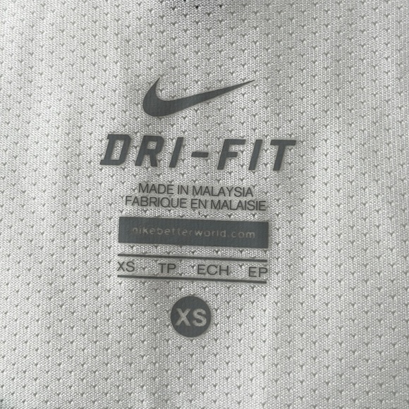 Nike Dri-Fit Running Tank Top, XS, Lime Green/White/Green - Picture 9 of 11